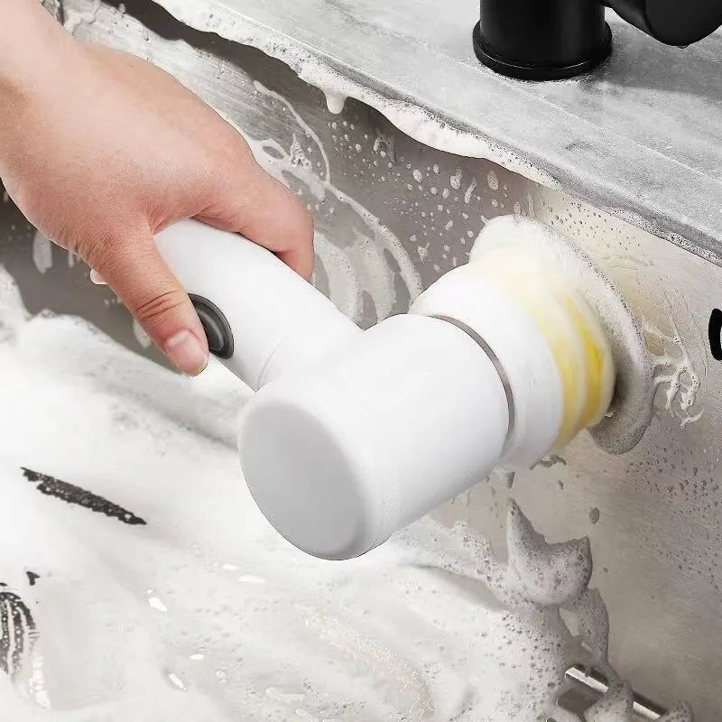Escova/Esponja Elétrica Portátil Multi-Funcional ideal para limpar cozinhas e banheiros